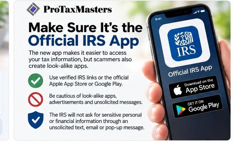 Taxpayer security reminder to use verified sources when downloading the official IRS mobile app