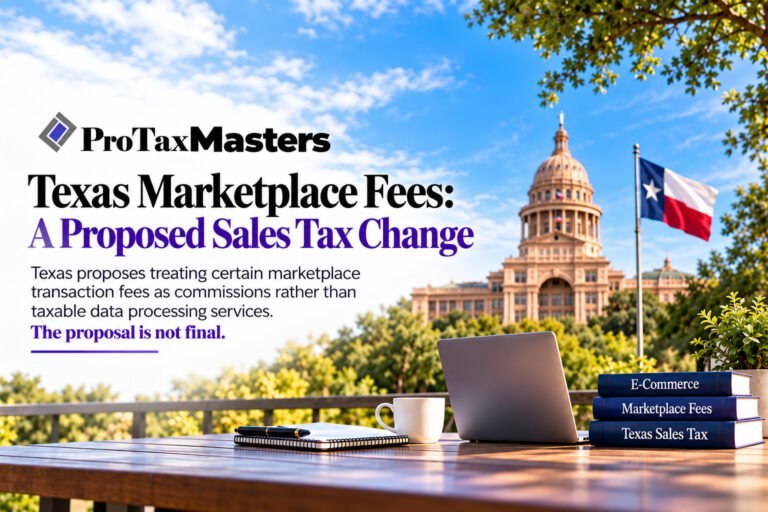 Texas marketplace fees and sales tax proposed change for small businesses